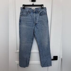 Agolde Light Blue Straight Jeans